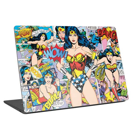 DC Comics Wonder Woman Comic Blast Universal Laptop 12in (9.8 x 6.8in) Skin